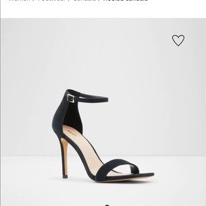 Aldo Suede Heeled Sandal
